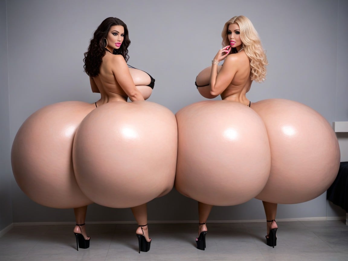 Extreme Hyper Ass, Massive Fake Ass, Standing AI Porn