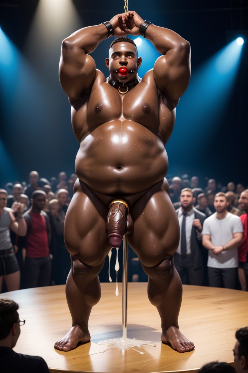 On Stage, Collar, Muscle AI Gay Porn
