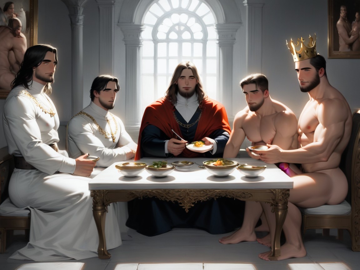 Veinteañera, Robes, Hyper Cocks Porno gay IA