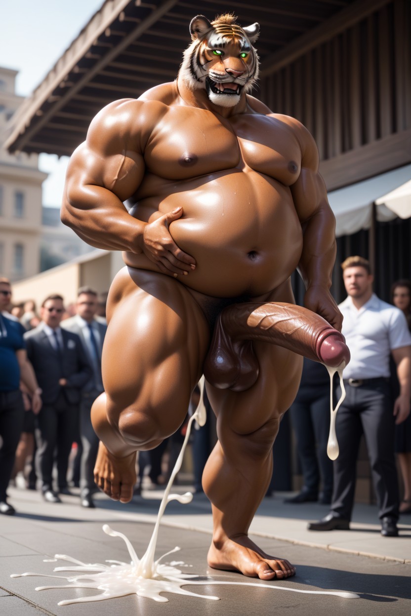 Sweating All Over, Nsfw, Arms Extended Outward AI Gay Porn