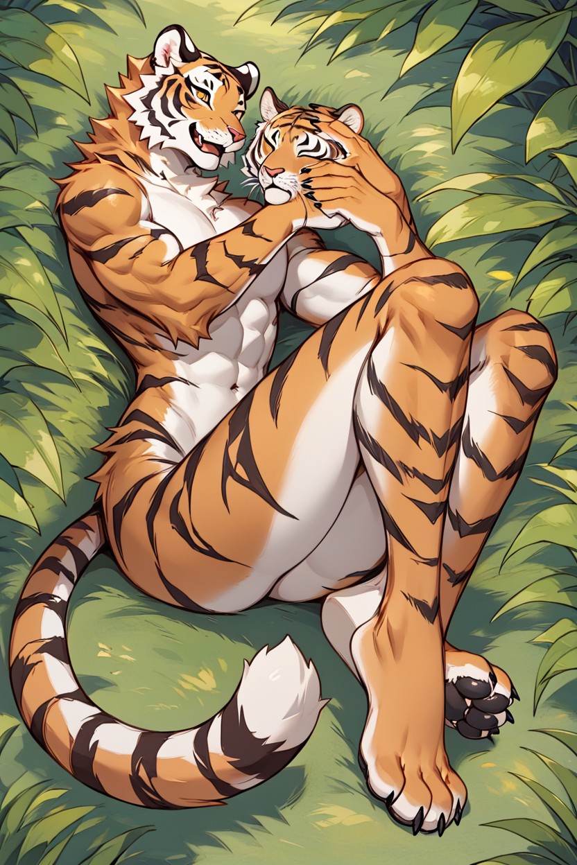 Large Paws, Cartoon, Keidran Furry AI Porn