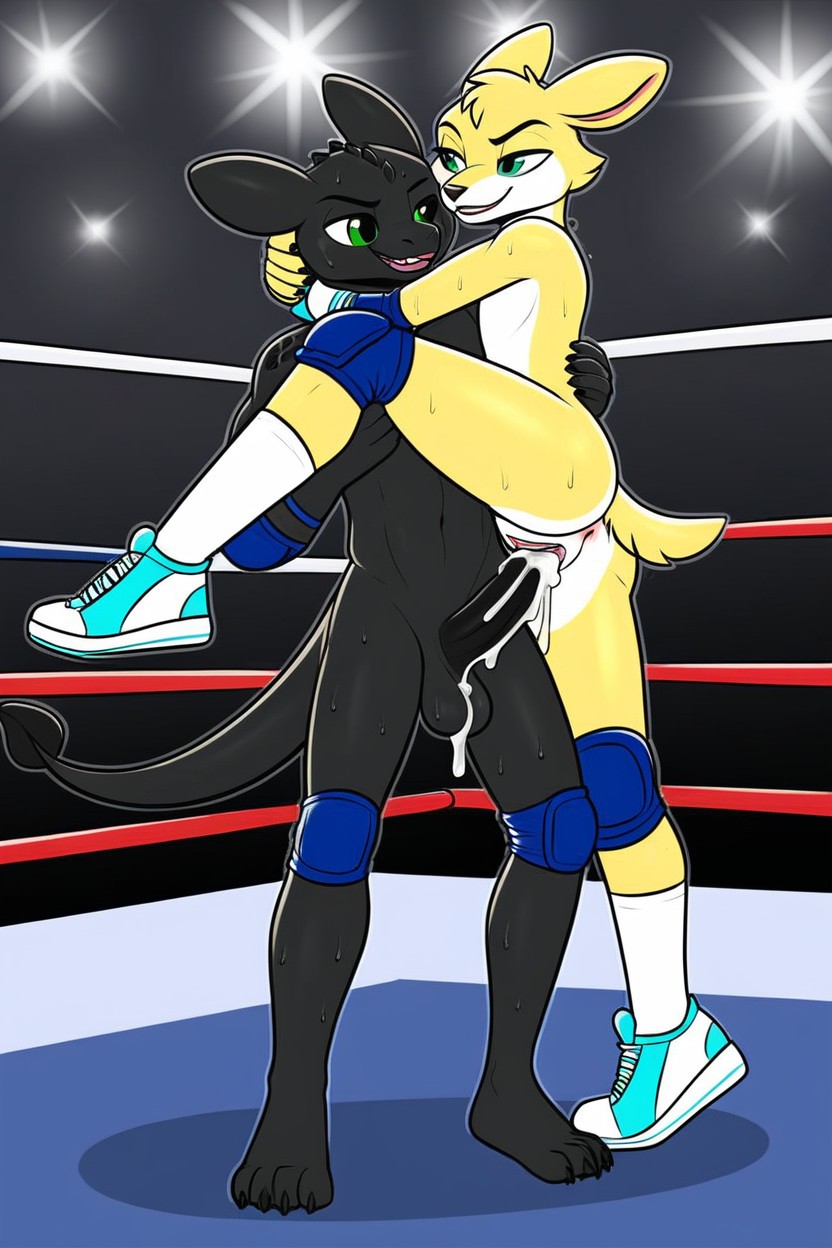 Tall Socks, Standing Sex, Sweat Furry AI Porn