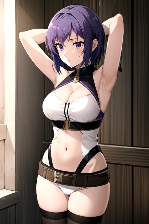 Kusanagi (ghost In The Shell), Navel Exposed, Crop Top AI Porn