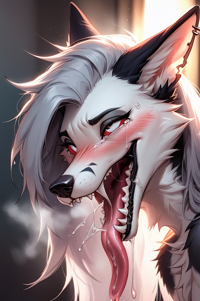Eyes Half Closed, Depth Of Field, Lit From Behind Furry AI Porn