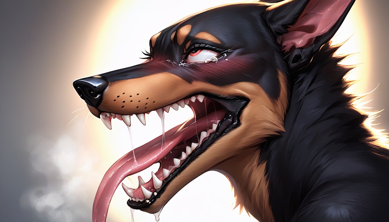 Detailed, Visible Breath Steam, Large Pointy Ears Furry AI Porn