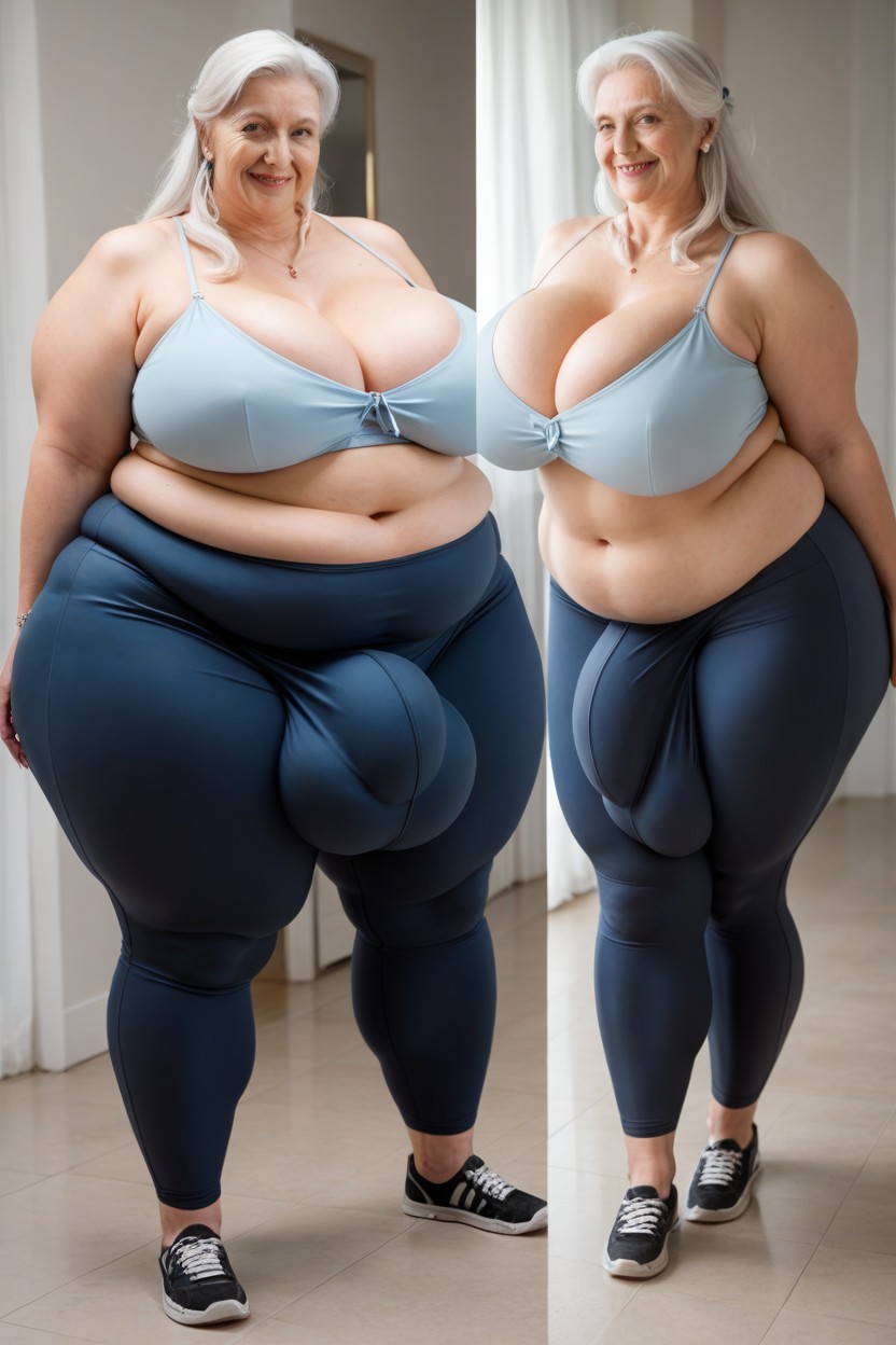 60+, Chubby, Fat Shemale AI Porn