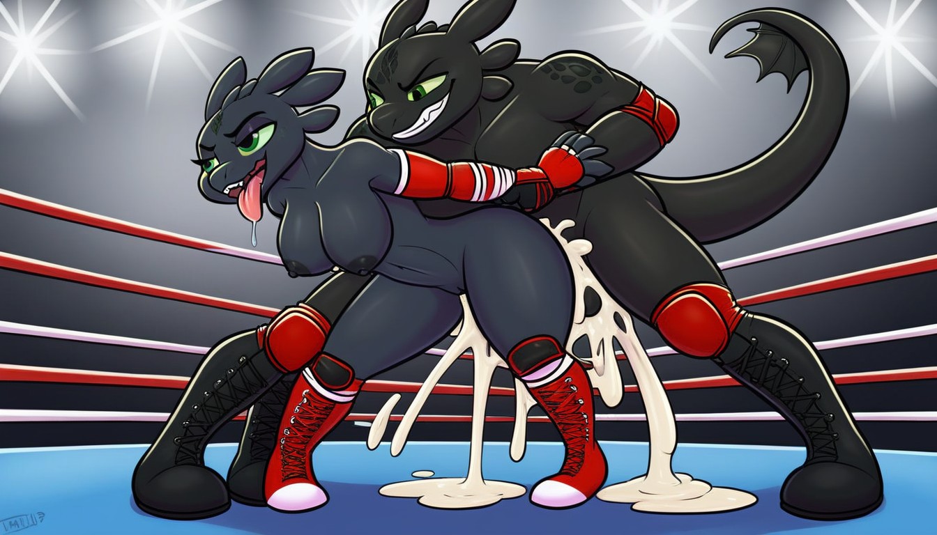 Black Skin, Horny, Black Scales Furry AI Porn