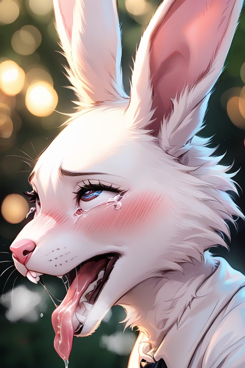 Breathing Out, Detailed, Lit From Behind Furry AI Porn