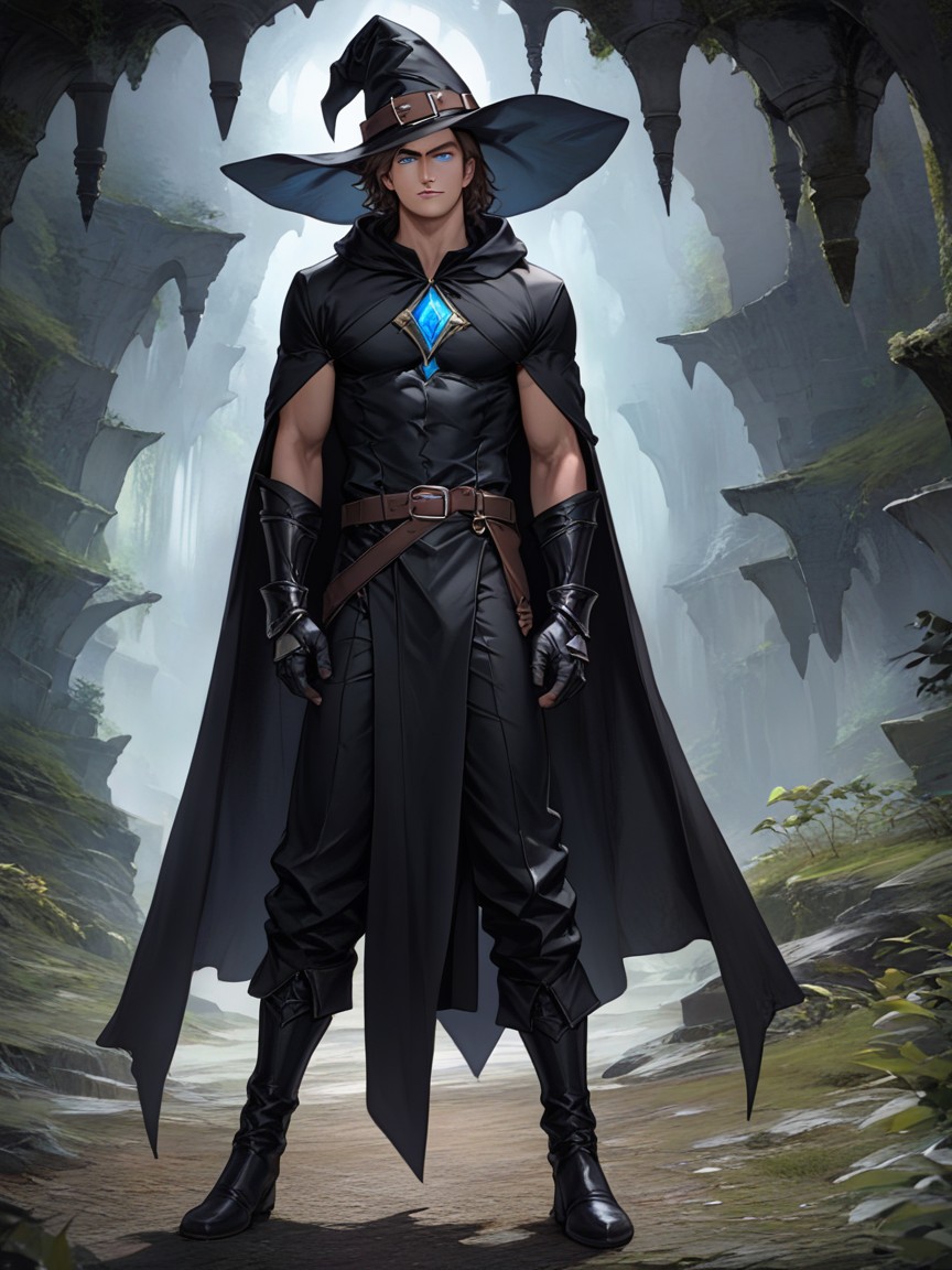 Standing, Wizard, Wizard AI Gay Porn