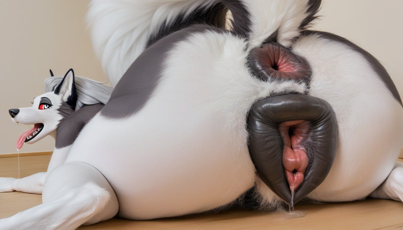 Loona, Enlarged Genitals, Insane Fur Detail Furry AI Porn