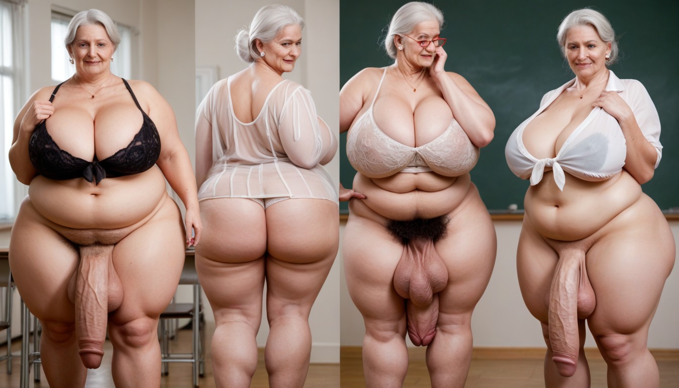 Thich Thighs, 60+, Heavy Shemale AI Porn