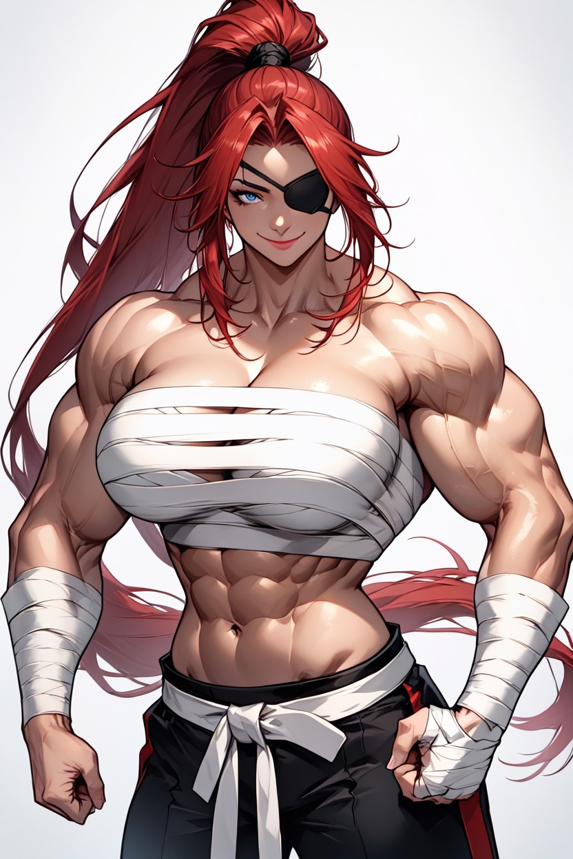 Black Armbands On Both Arms, Detailed Hands, Closed Fist Hentai AI Porn