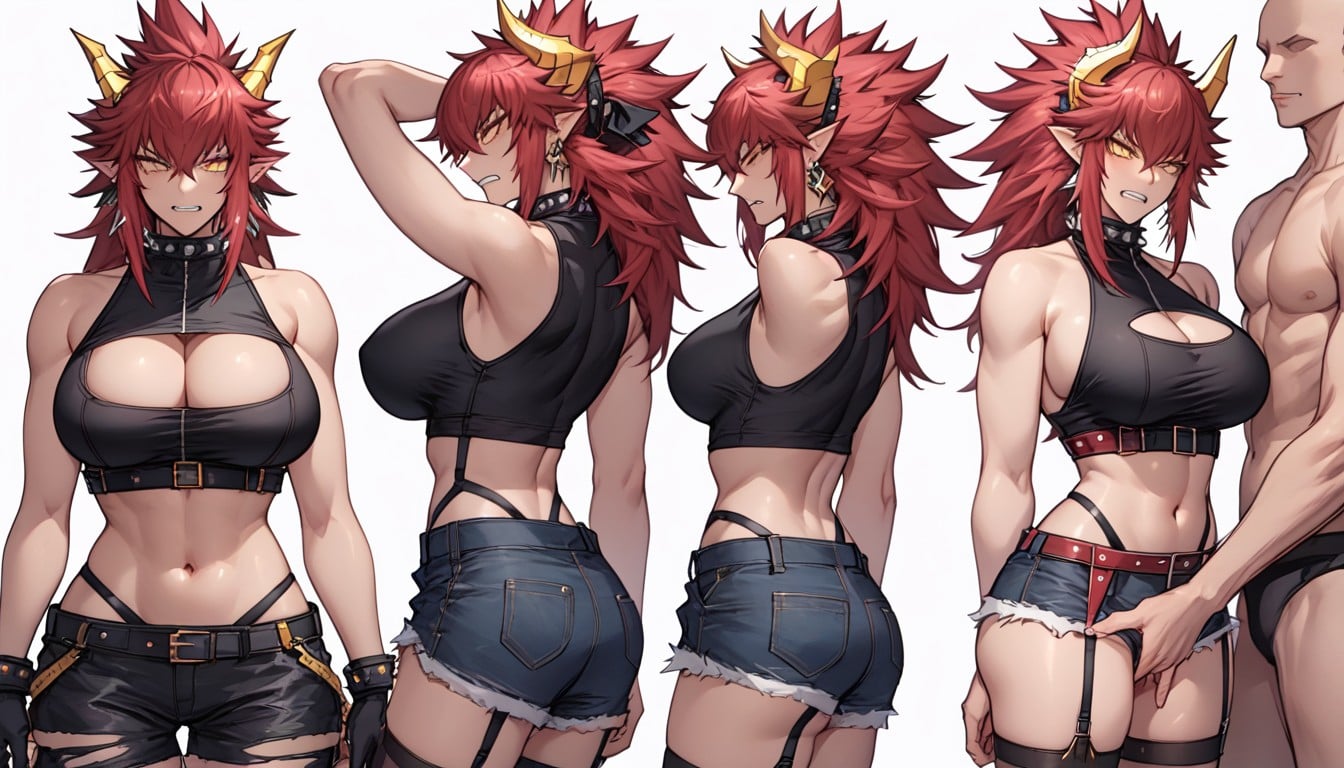 Spiky Red Hair, Zentreya, Skinny Furry AI Porn