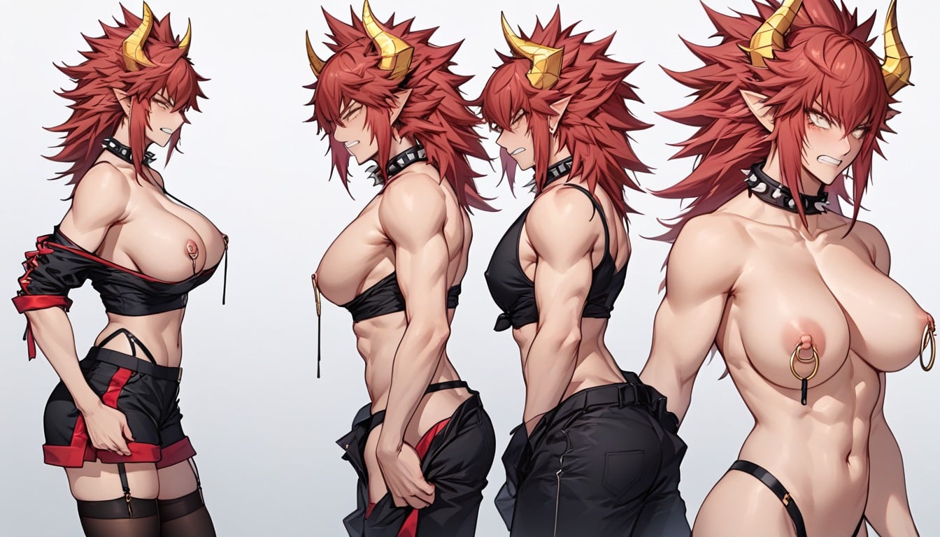 Human Man, Black Crop Top, Man And Woman Furry AI Porn