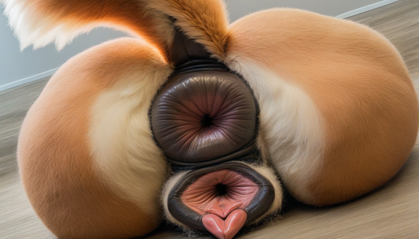 Anus Juice, Insane Fur Detail, Brown Fur Like Juno Furry AI Porn