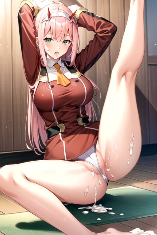 Zero-two (darling In The Franxx), Camel Toe, Yoga Furry AI Porn