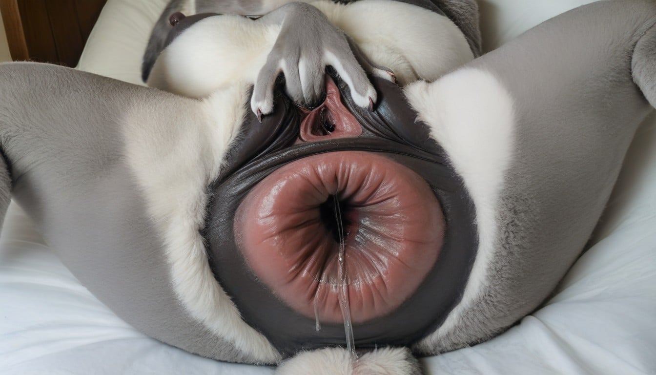 Hairy Pussy, Real Life, Dark-pink Anus Furry AI Porn