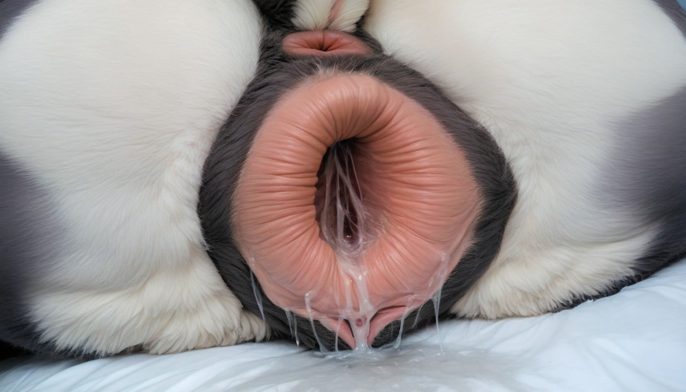 Realistic, Curvaceous Hips, Dark-brown Labia Furry AI Porn