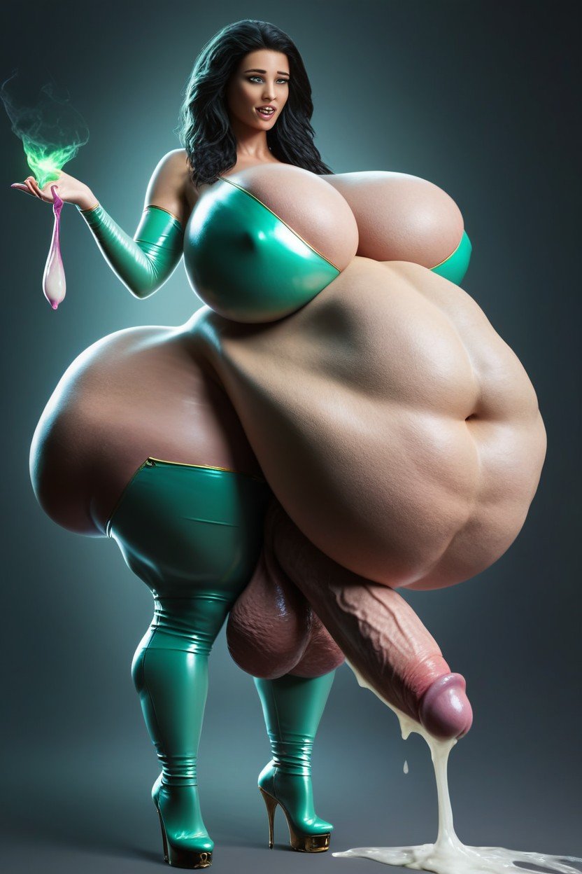 Bigger Breasts, Squishing Belly, Phat AssPorno AI