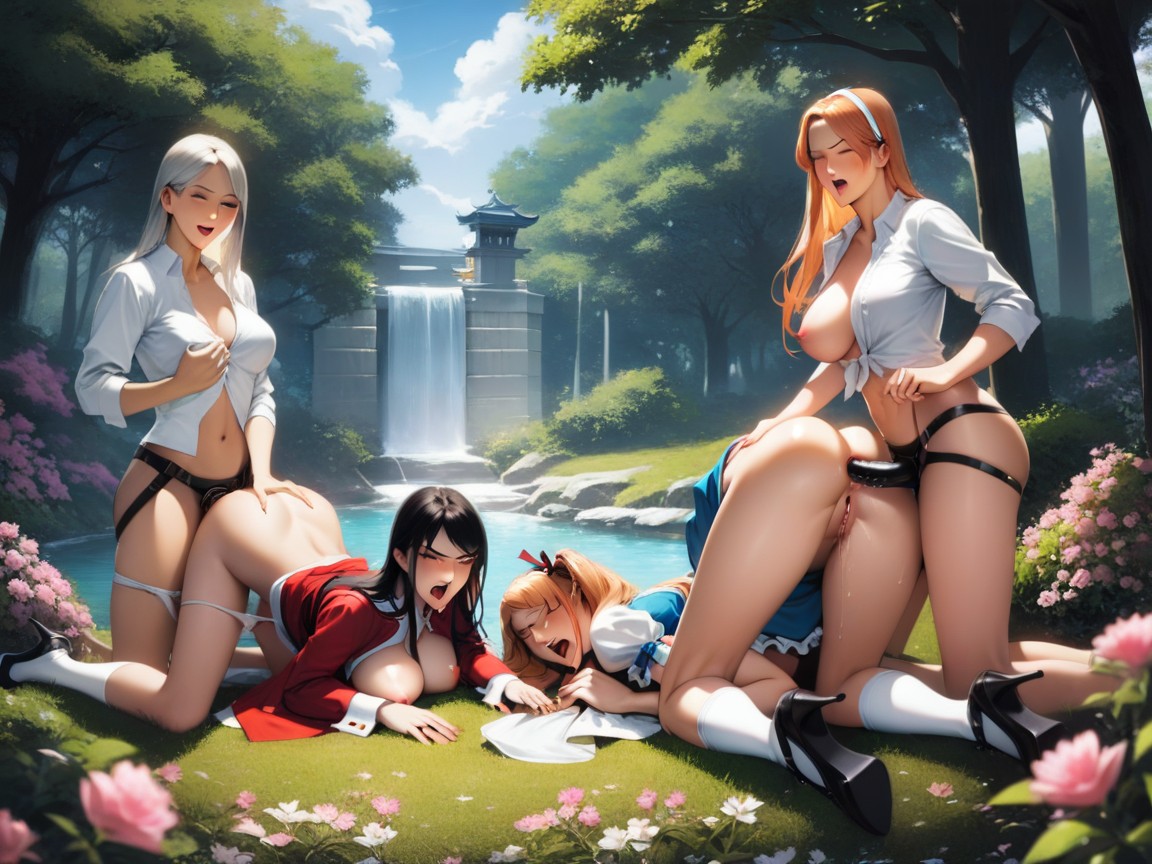 Lesbian, Angry, Lesbian Orgy Hentai AI Porn