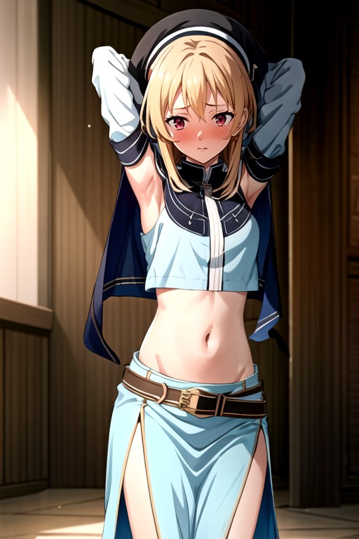 Arms Up, Navel Exposed, Juvia Lockser (fairy Tail) AI Porn