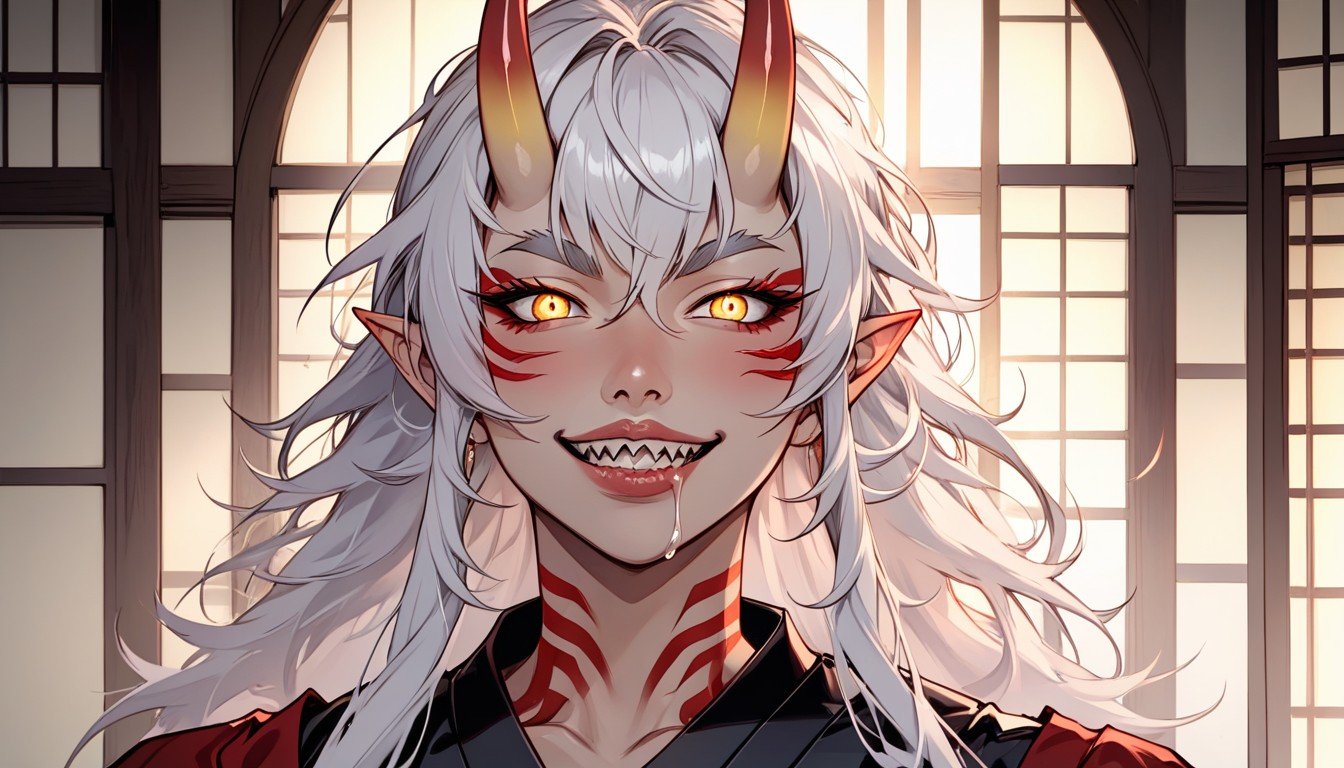 Beautiful Face, Detailed Face, Red Right Eye And Yellow Left EyeAI黃片