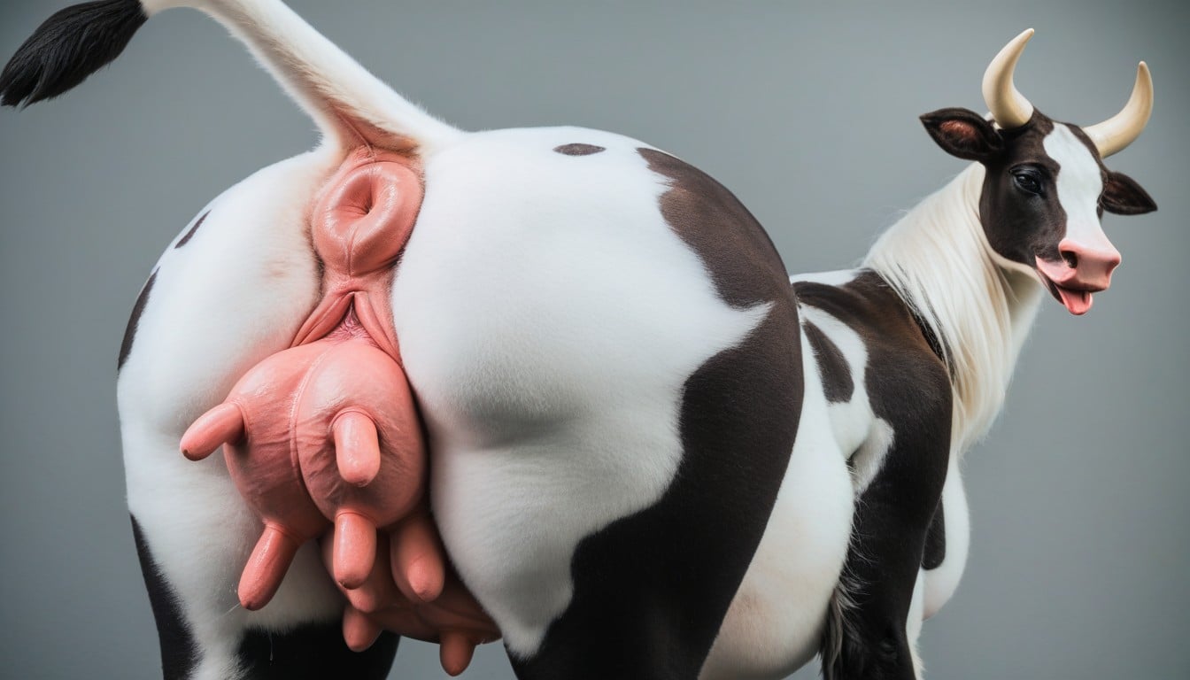 Huge Long Pointy Nipples, Add Detail, Close Up Genitals Shot Furry AI Porn