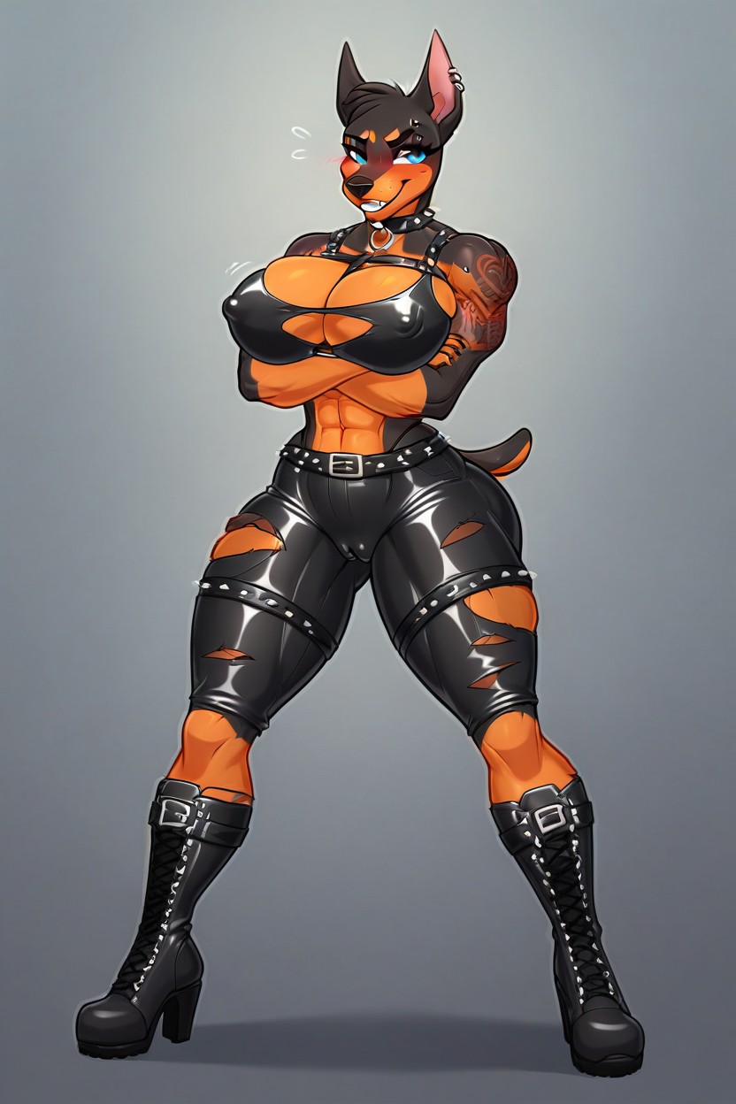 Shy, Camel Toe, Female Furry AI Porn