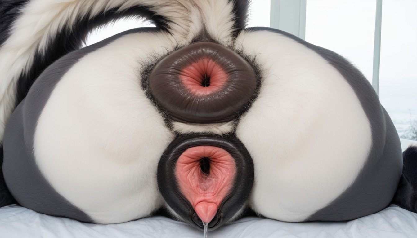 Real Image, Canine Pussy, Wolf Furry AI Porn