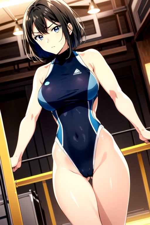 Paizuri Under Clothes, Muscular, 20s Hentai AI Porn