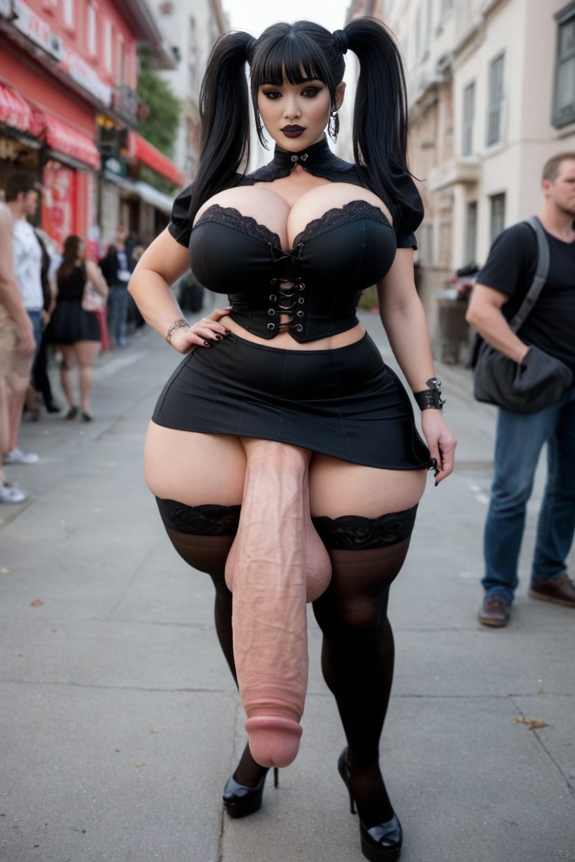 Girthy Cock Futa, Extremely Large Ass, Gigantic Huge Futa Cock AI Porn