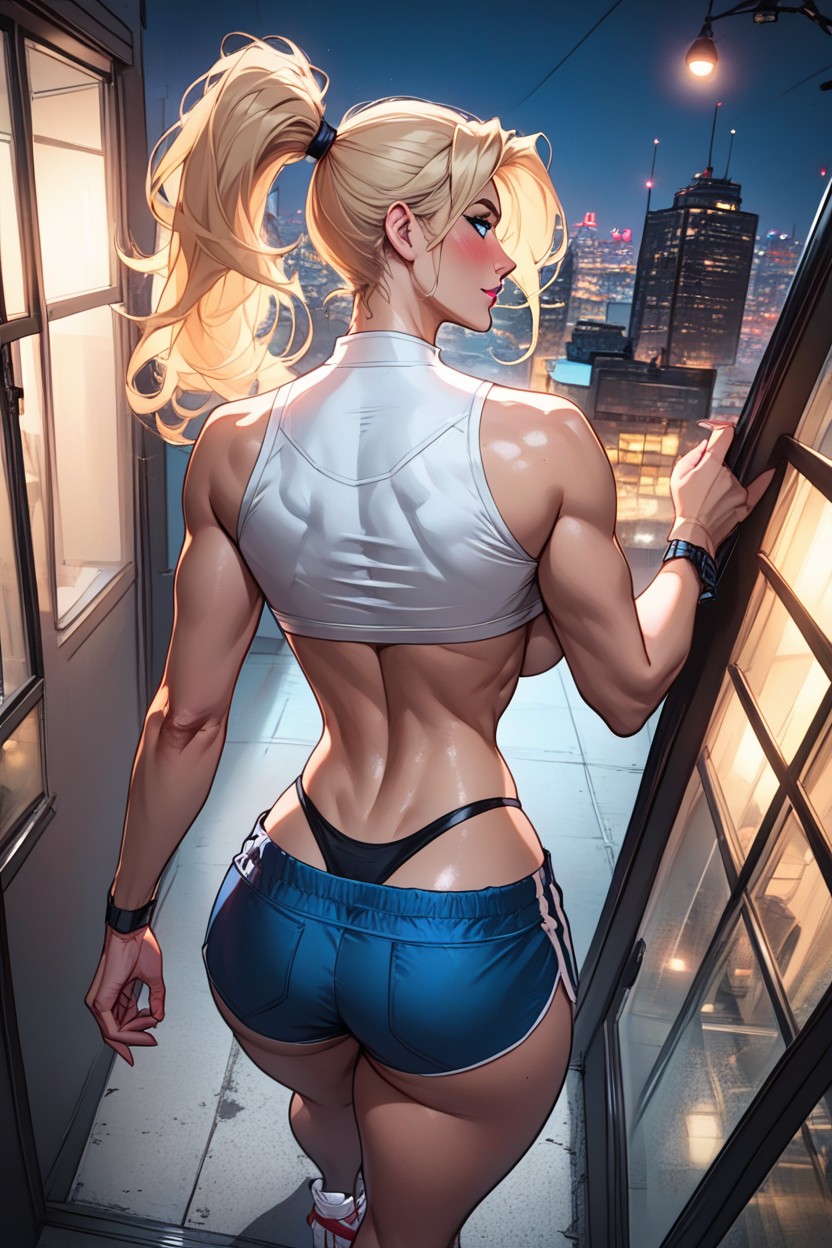 Pov, White Runner Shoes, Fit Hentai AI Porn