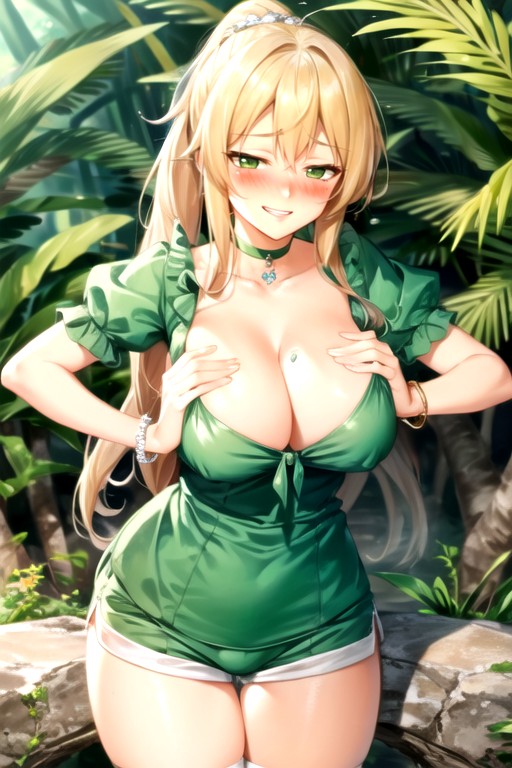 Leafa (sword Art Online), Jungle, School Swim Suit Asian AI Porn