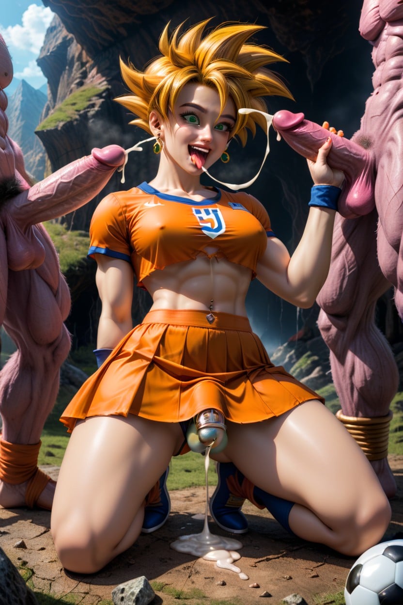 Chastity Cage, Goku Has Blond Hair And Green Eyes, Volumetric Shemale AI Porn