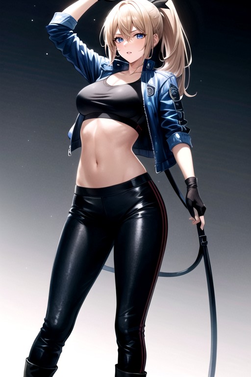 Cropped_jacket, Pants, Jacket アジアのAIポルノ