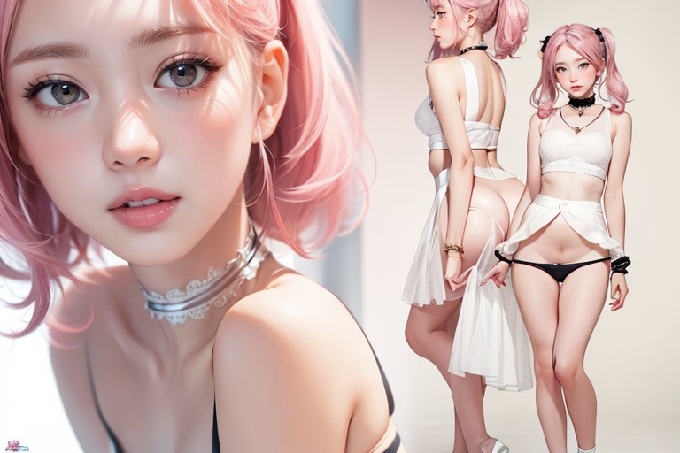 Standing, Blushing Cheeks, Showing Ass AI Porn