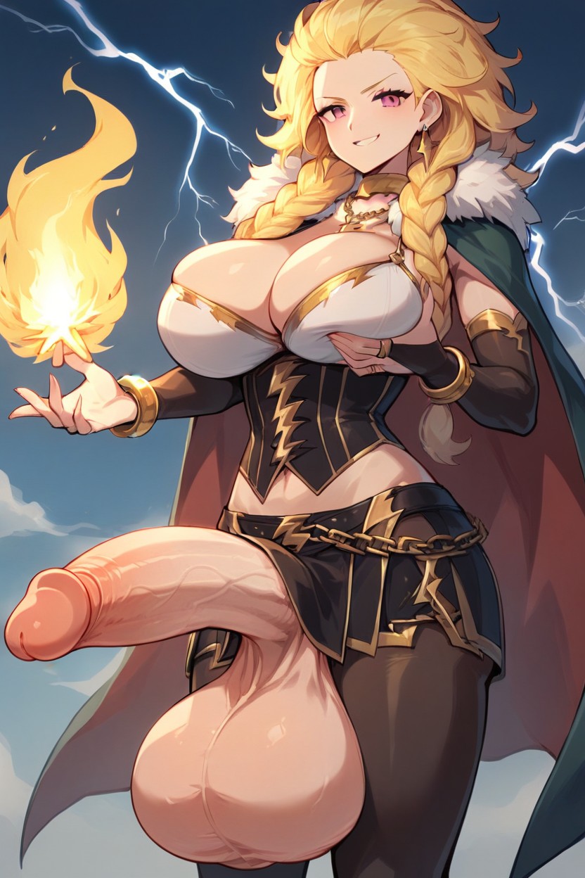 Fire Magic, Chain, Bangle Shemale AI Porn