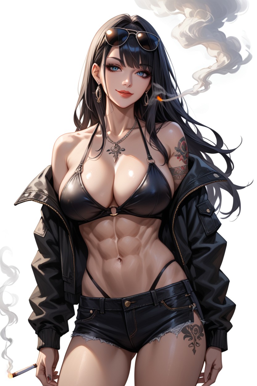 Girl, Bangs, Jacket Hentai AI Porn