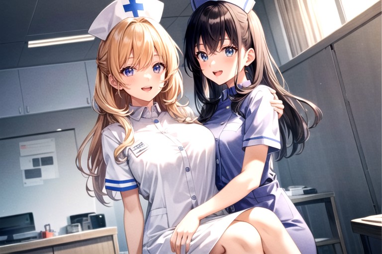 Carga De Princesa, Hospital, 2 PersonasPorno AI