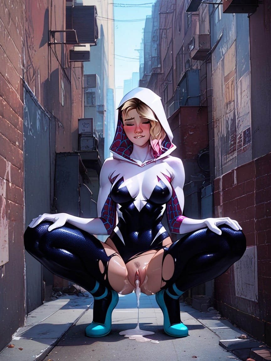 After Sex, Spider-gwen, 입술 깨물기AI 포르노