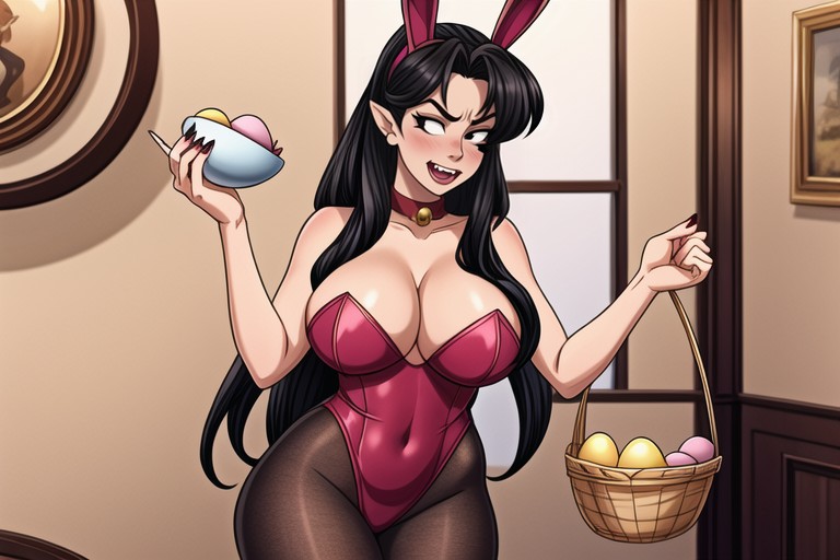 Solo, Pony Tail, Fake Ears Hentai AI Porn