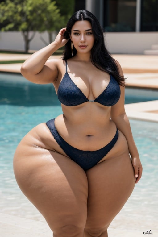 Thick, Extremely Large Ass, Brazilian AI Porn