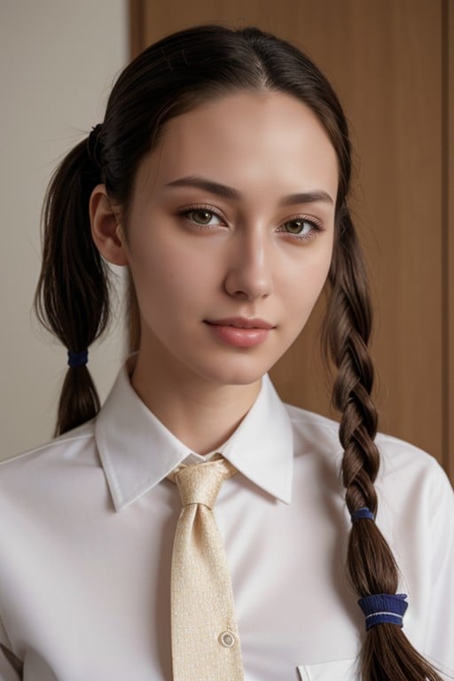 School Uniform, Pigtails, 18 AI Porn