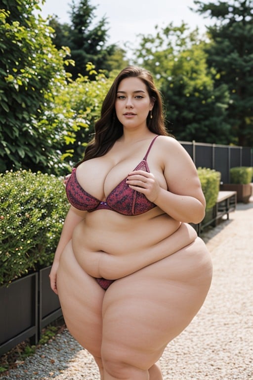 Ssbbw, 거대한 가슴, 하이퍼 하체 무거운AI 포르노