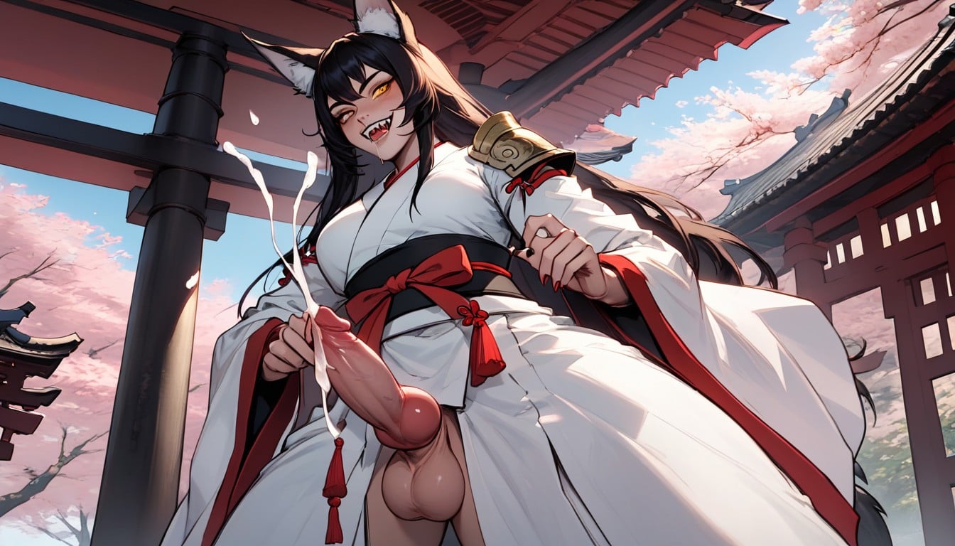 Thick Ropey Cum, Cumming, Kitsune AI Porn