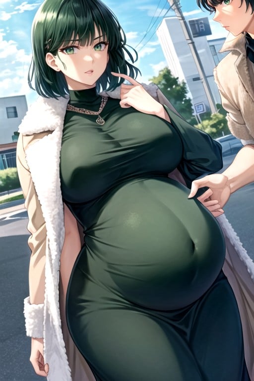 Pregnant, Fubuki (one Punch Man) Pornografia de IA