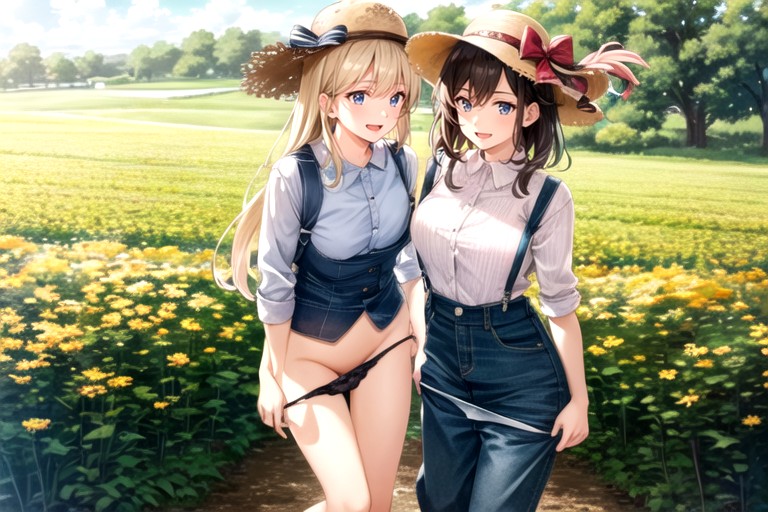 Farmer, Pulling Down Panties, Farm AI Porn