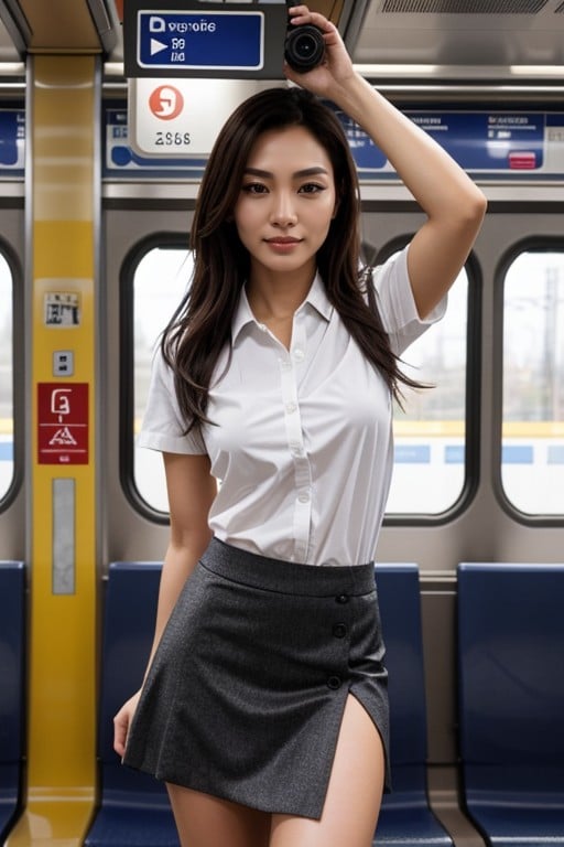 Train, Fit, Mini Skirt AI Porn