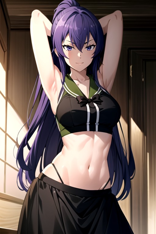 Busujima Saeko (high School Of The Dead), Navel Exposed, Mushoku Tensei AI Porn