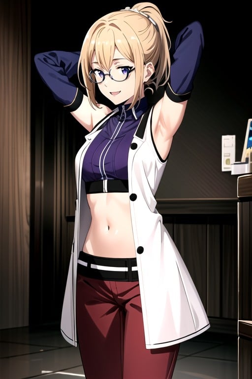 Mushoku Tensei, Arms Up, Crop Top AI Porn